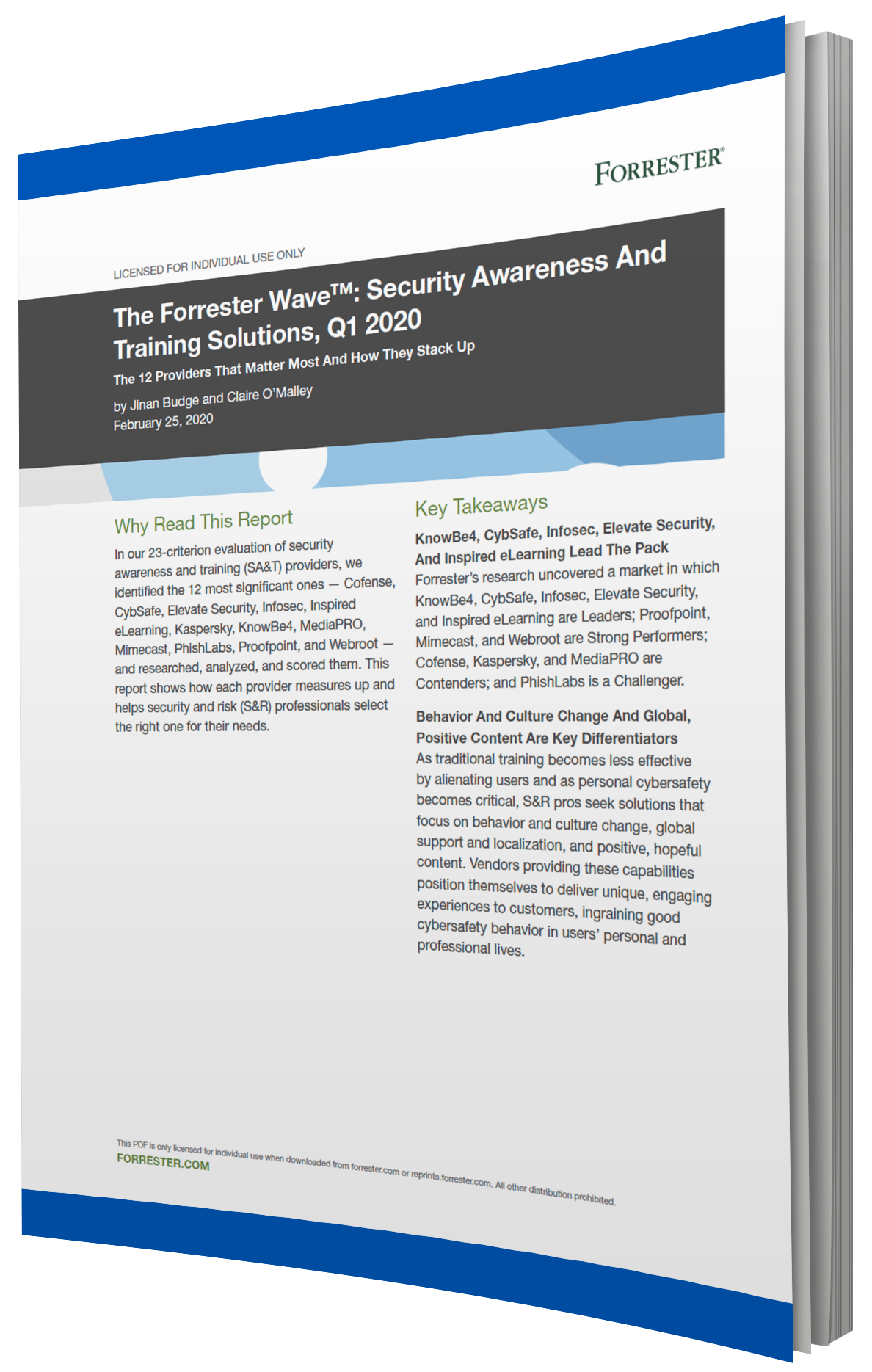 Forrester Wave Report Front Page
