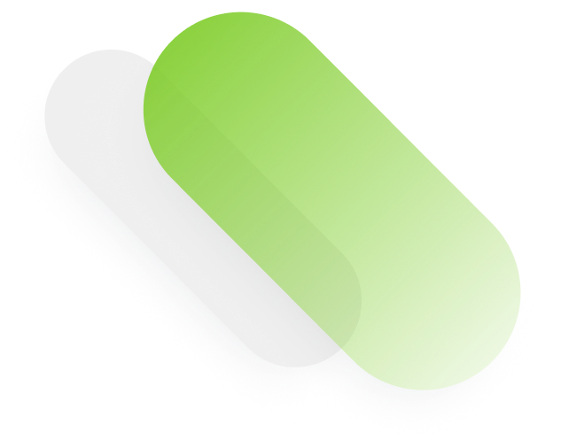 Gradient green pill